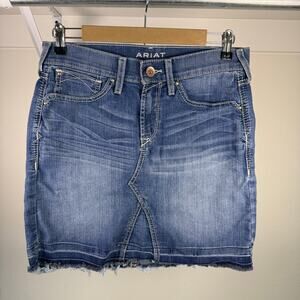 Ariat Blue Denim Mini Skirt